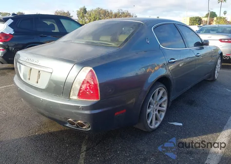 2007 Maserati Quattroporte Base Duoselect/Executive Duoselect/Sport Gt Duoselect z USA, uszkodzony, nr VIN ZAMCE39A470028563